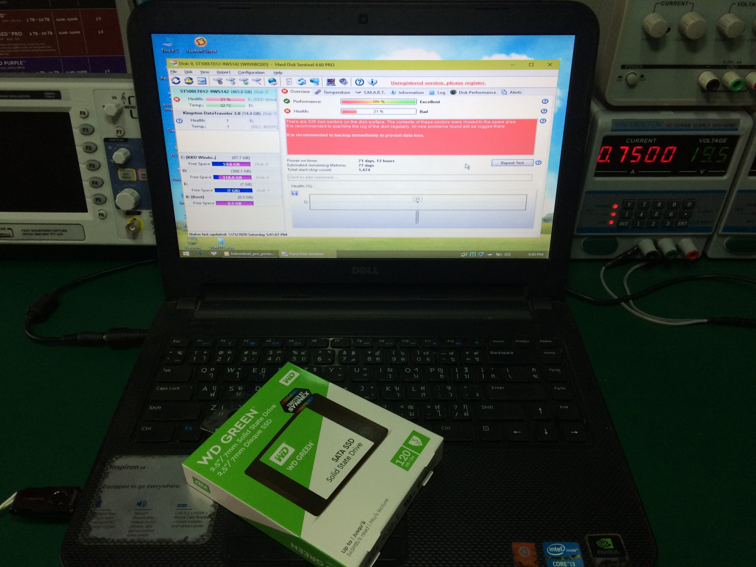 DELL 3421 เปลี่ยน SSD