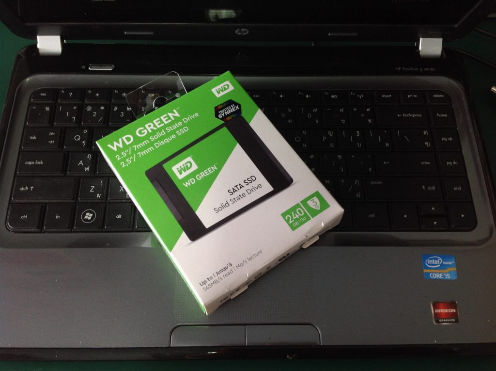 HP G4 เปลี่ยน SSD