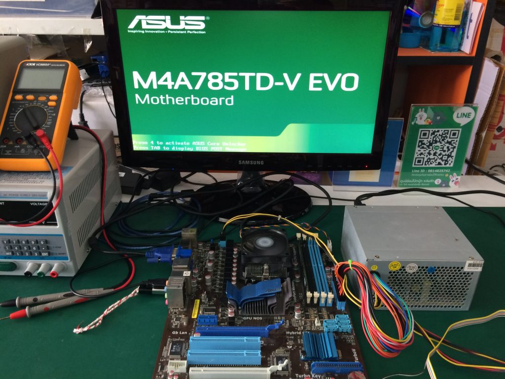 ASUS M4A785TD-V-EVO เปิดไม่ติด