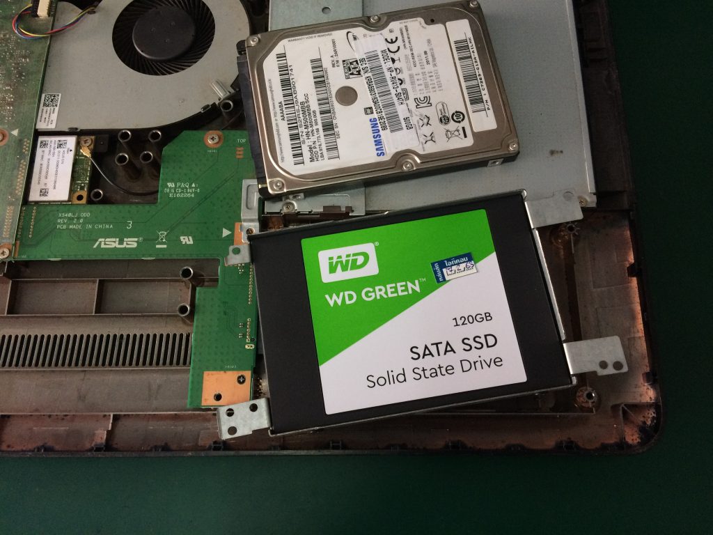 ซ่อม ASUS K540L เปลี่ยน SSD แทน HDD ของเดิม