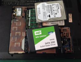 HP G4 เปลี่ยน SSD