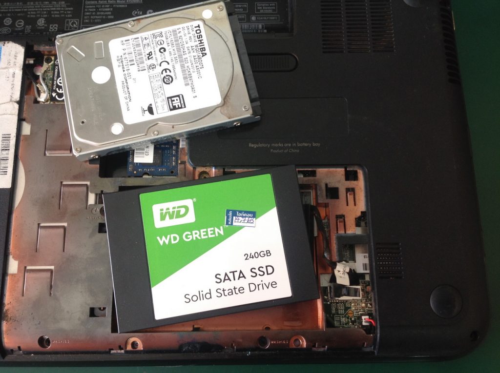 HP Pavilion g4 เปลี่ยน SSD