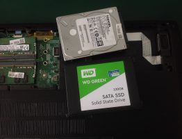 ACER E5-553G เปลี่ยน SSD