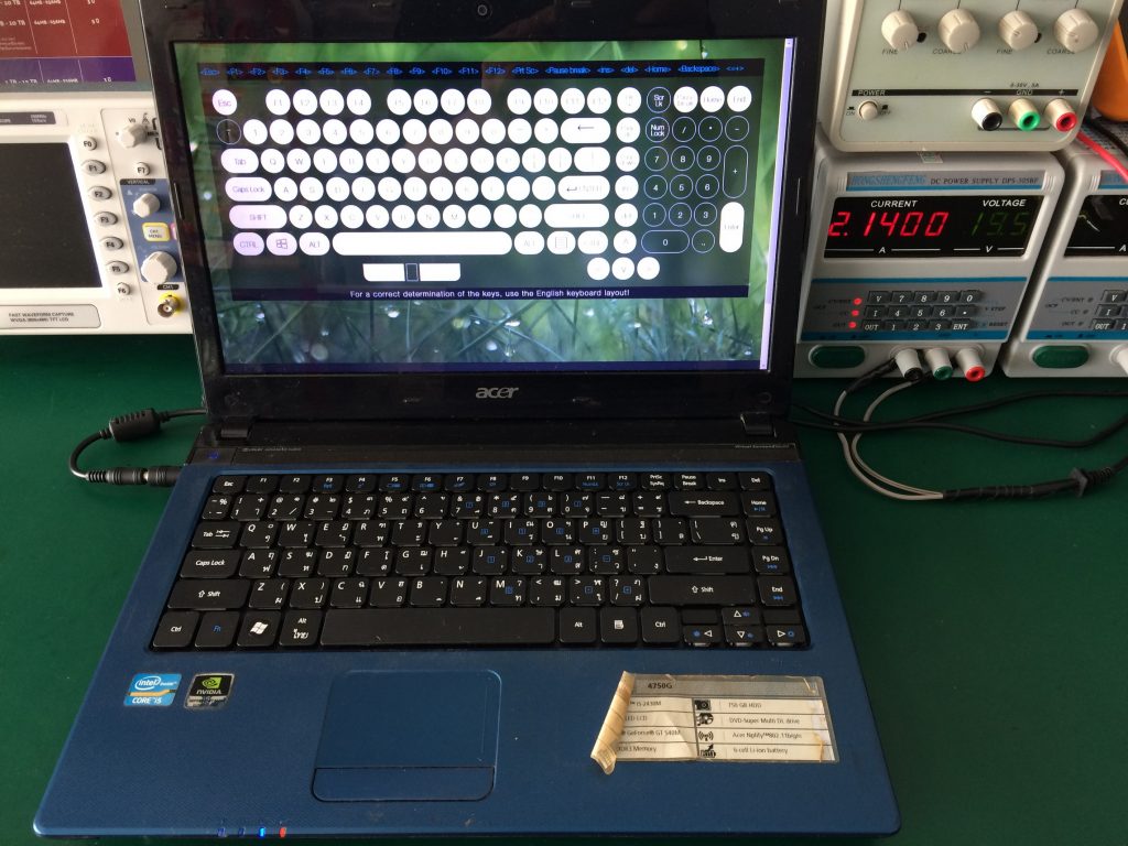 ซ่อม ACER 4750G เปลี่ยน Keyboard