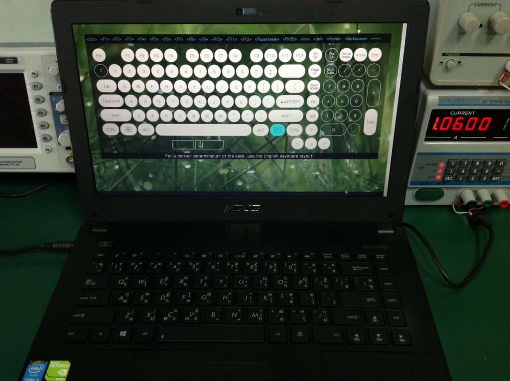 ซ่อมโน๊ตบุ๊ค ASUS P450L เปลี่ยน Keyboard