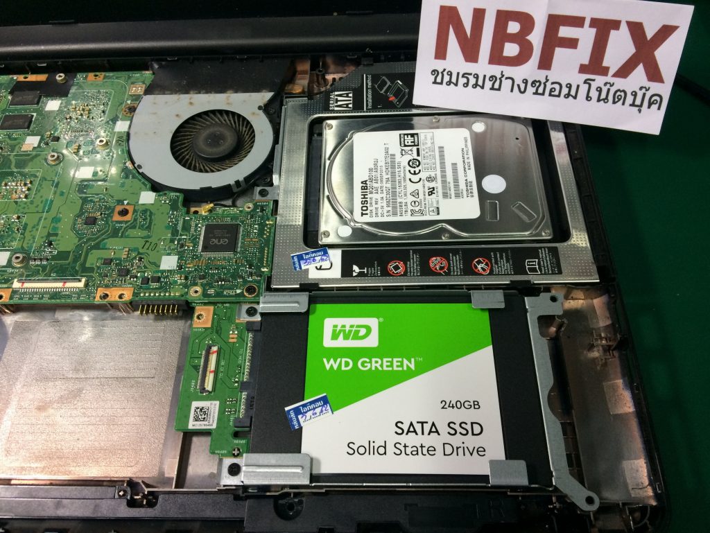 เปลี่ยน SSD โน๊ตบุ๊ค