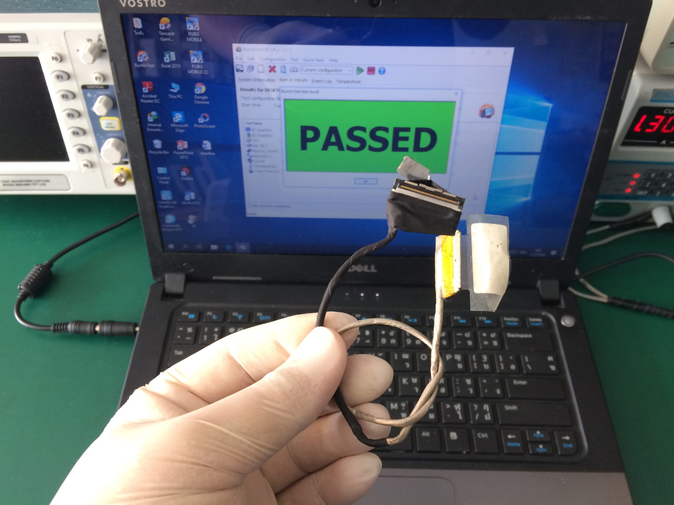 DELL 5460 เปลี่ยนสายแพรจอ