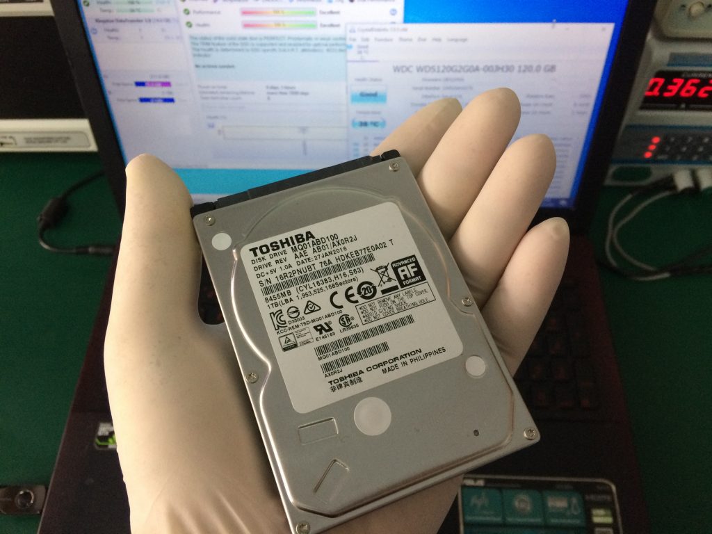 ASUS A550J เปลี่ยน SSD แทน HDD ตัวเก่า