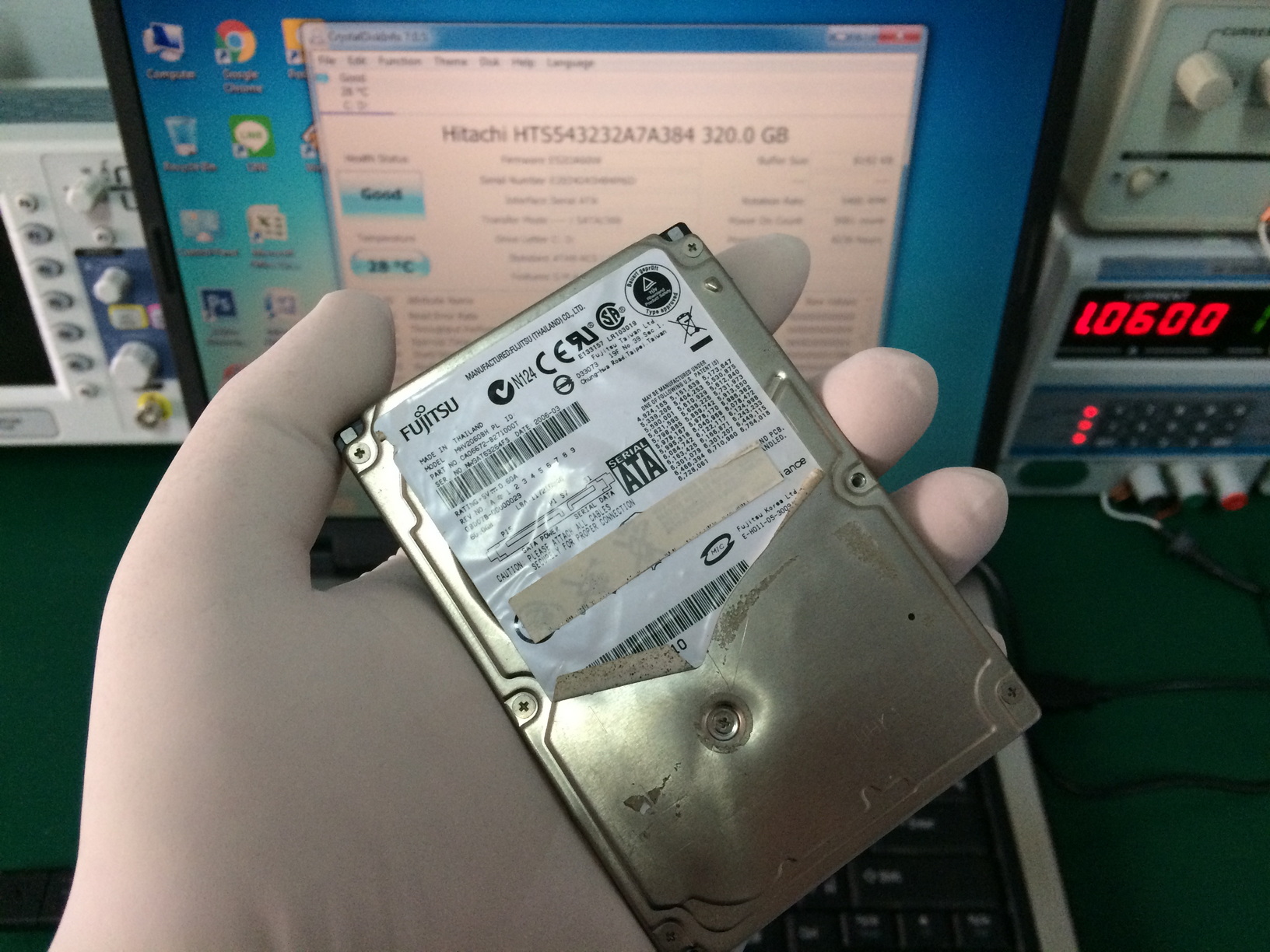 TOSHIBA L100 เปลี่ยน HDD