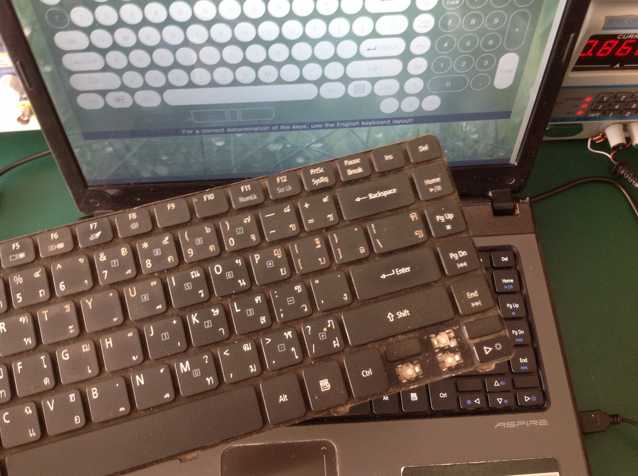 ACER 4741Z เปลี่ยน Keyboard