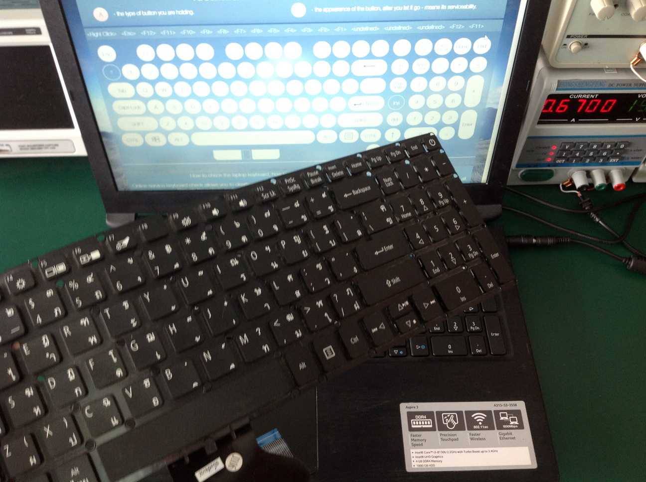 ACER A315 เปลี่ยน Keyboard
