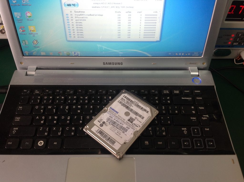 อัพเกรด SAMSUNG RV413 เปลี่ยน SSD
