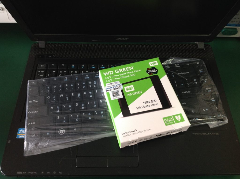 ACER P243 เปลี่ยน Keyboard และ SSD