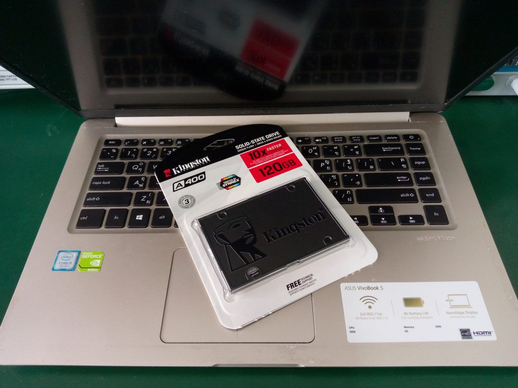 ASUS S510UQ เปลี่ยน SSD