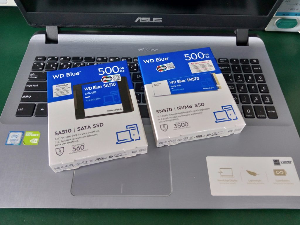 ASUS X507U เปลี่ยน SSD