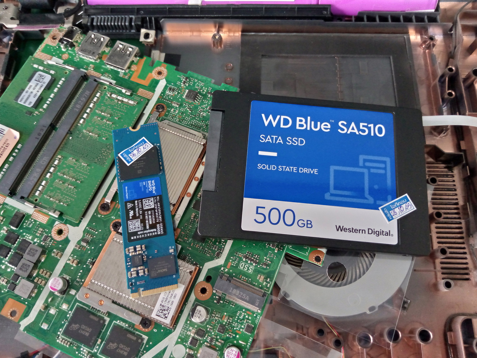 ASUS X507U เปลี่ยน SSD