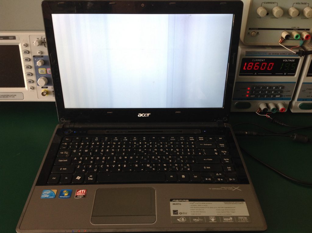 ACER 4820TG จอเสีย มีแต่แสงสีขาว