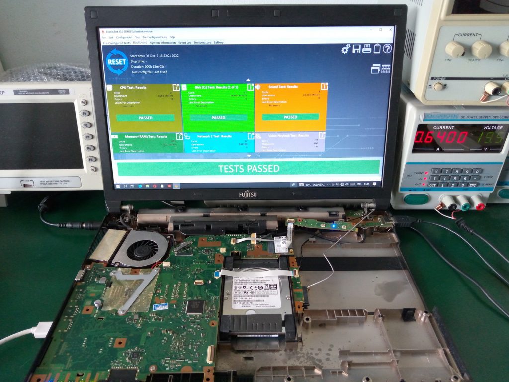 ซ่อม FUJITSU A573-G อาการเปิดไม่ติด