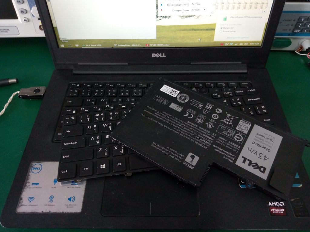 DELL 5442 เปลี่ยน Keyboard และแบต