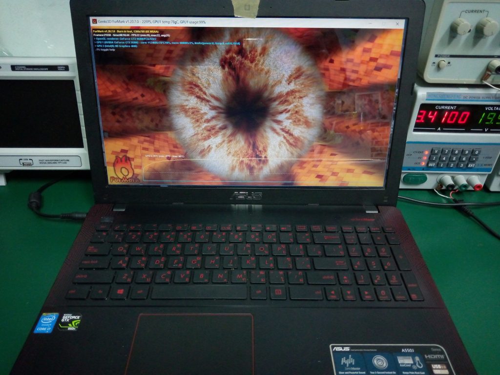 ASUS A550JX เปิดไม่ติด