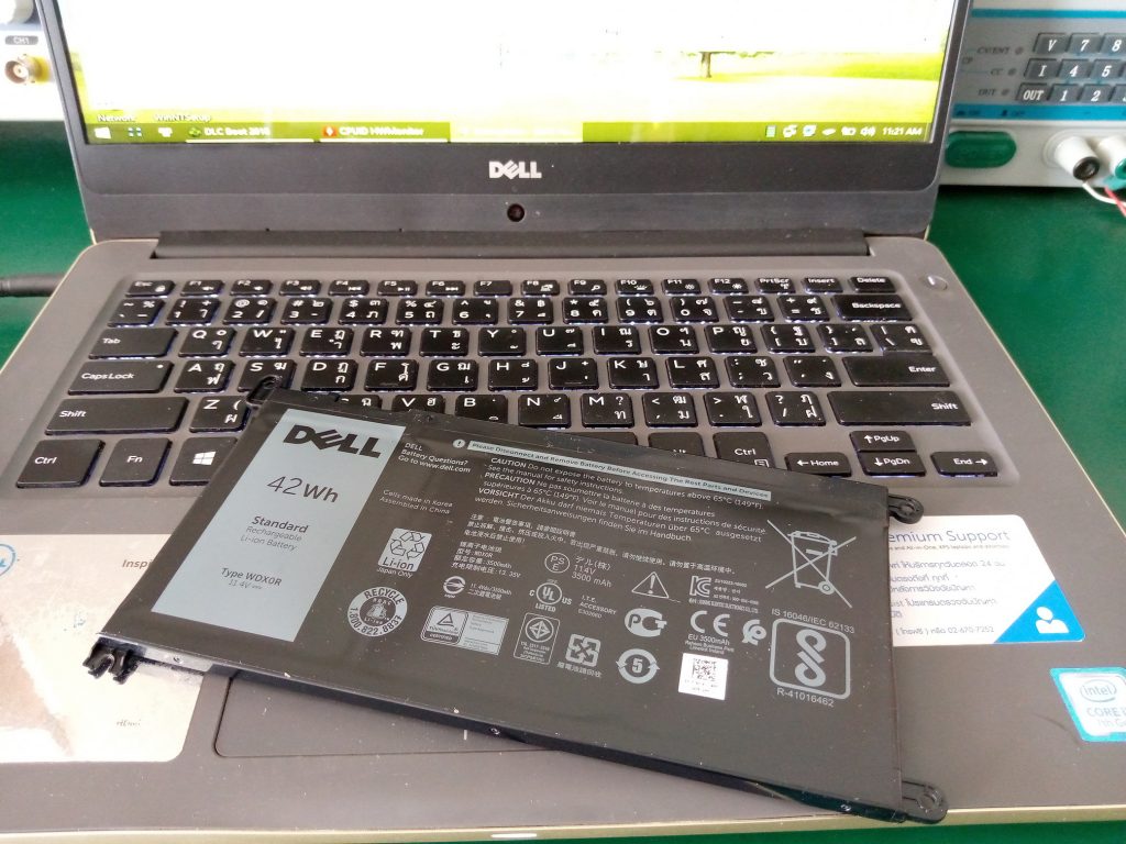 ซ่อม DELL 14-7460 เปลี่ยนแบต