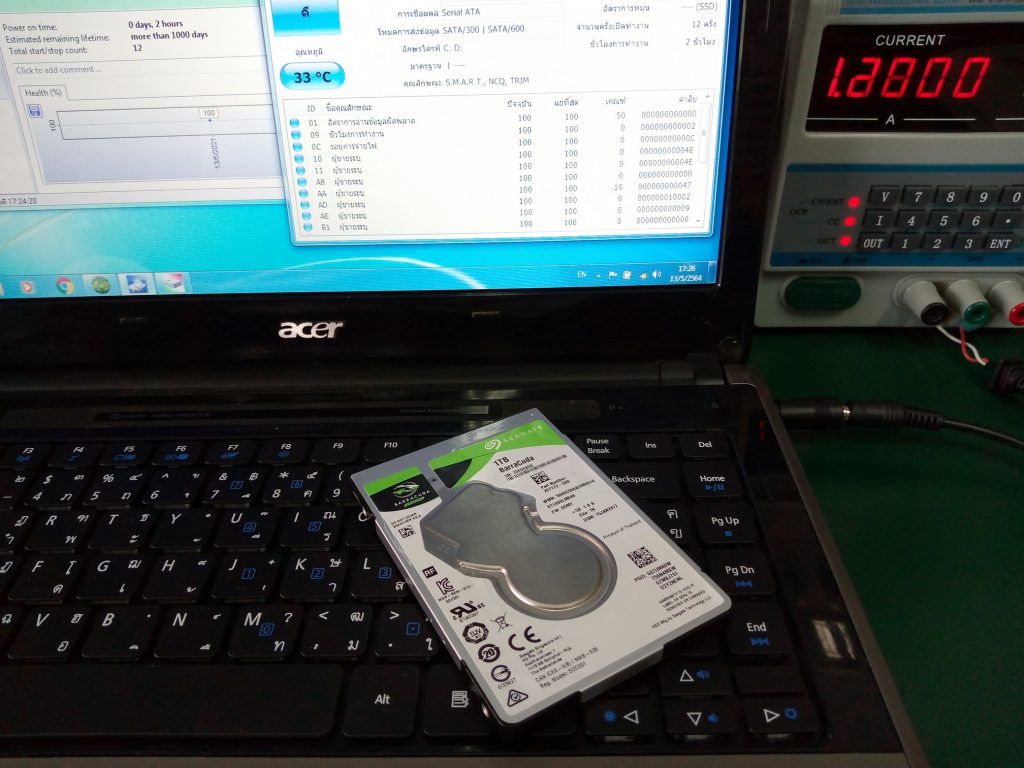 ACER 4820G เปลี่ยน SSD