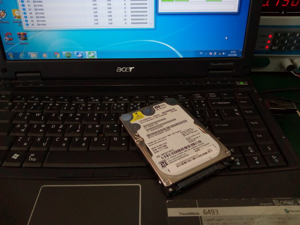 ACER 6493 เปลี่ยน SSD