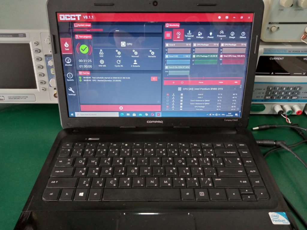 COMPAQ CQ45 เปิดติดไม่มีภาพ