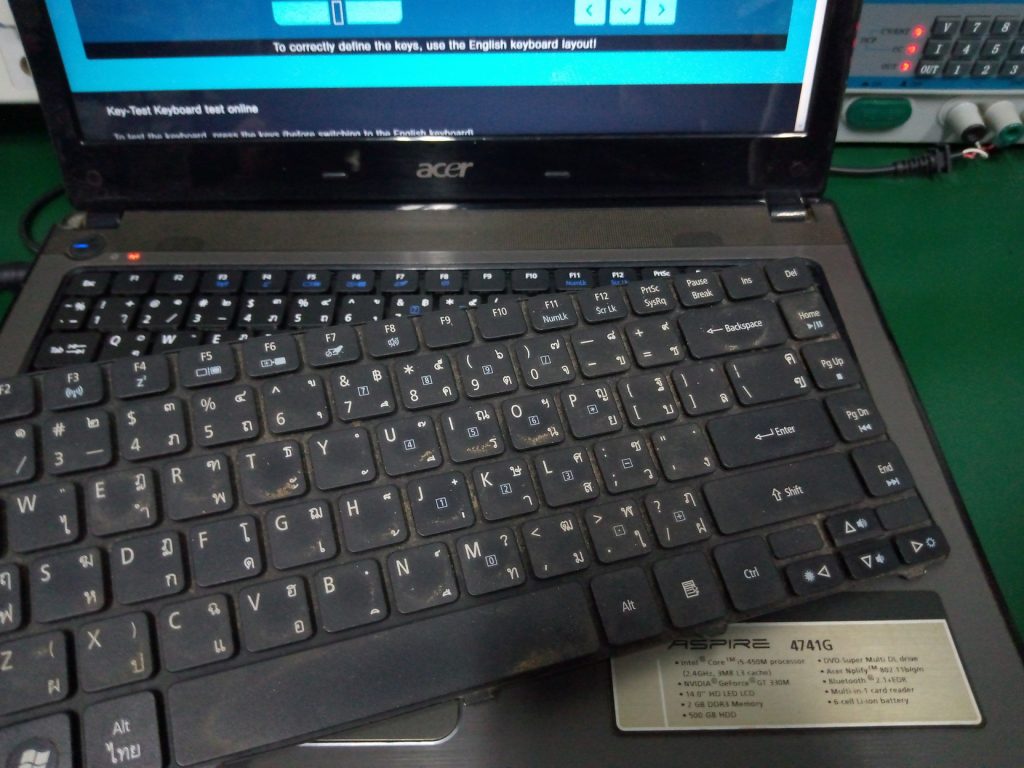 ACER 4741G เปลี่ยน Keyboard