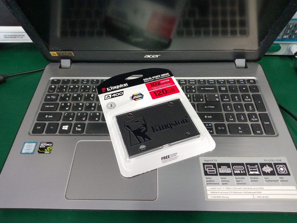 อัพเกรด ACER F5-573G เปลี่ยน SSD