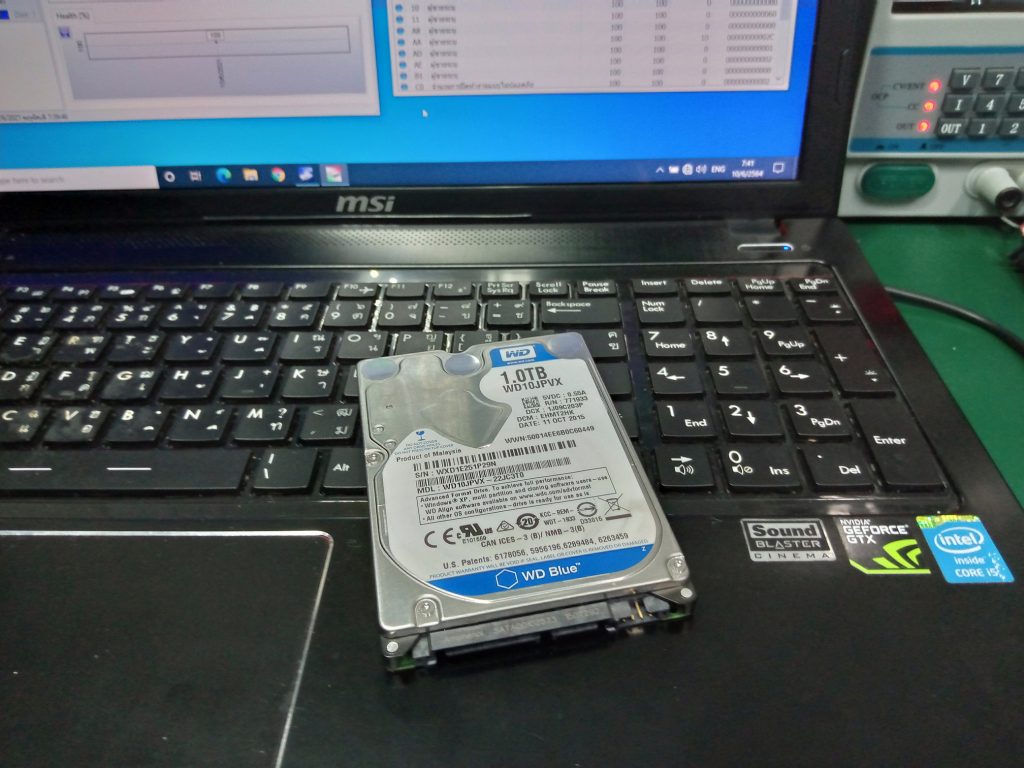 MSI MS-16GC เปลี่ยน SSD