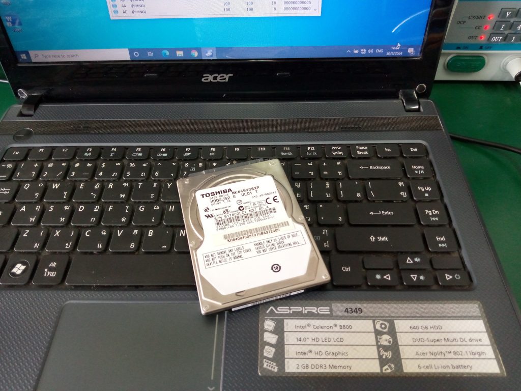 ซ่อม ACER 4349 เปลี่ยน SSD