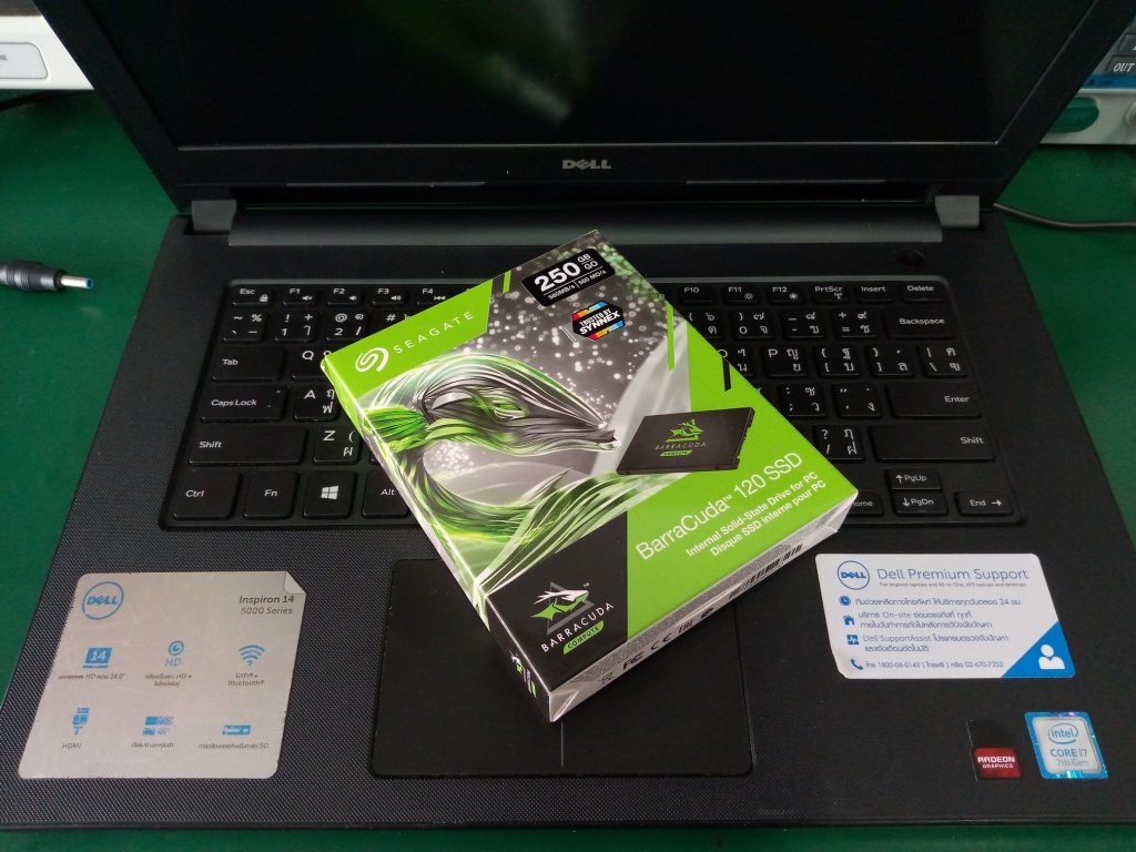 DELL 14-5468 เปลี่ยน SSD