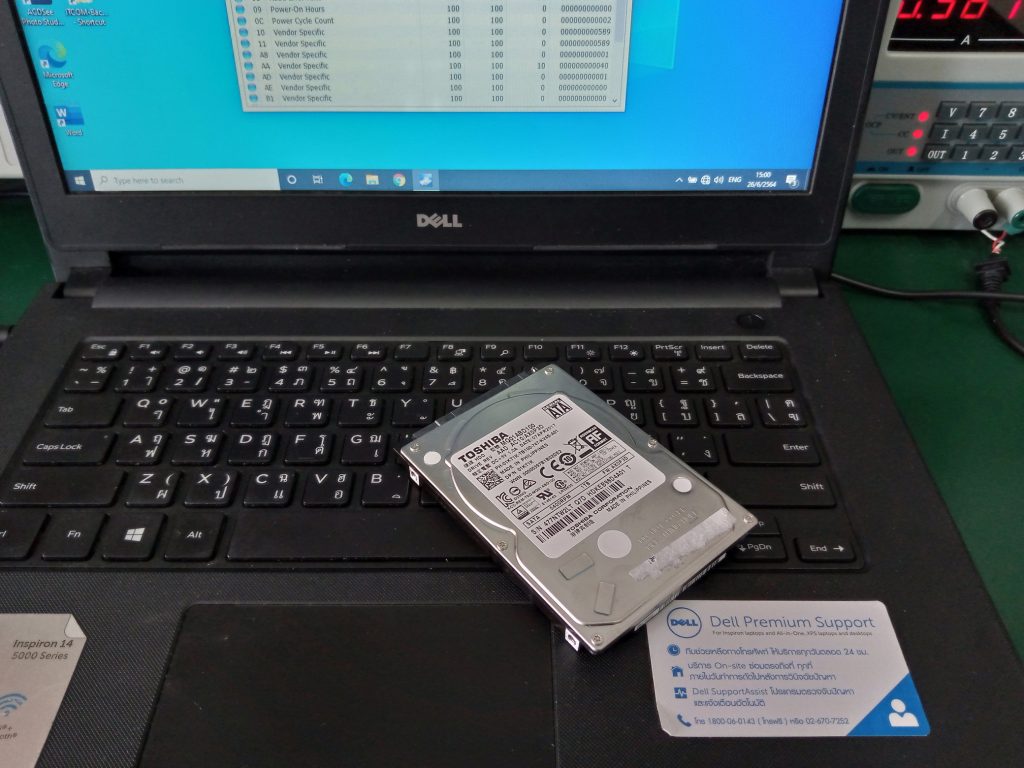 DELL 14-5468 เปลี่ยน SSD