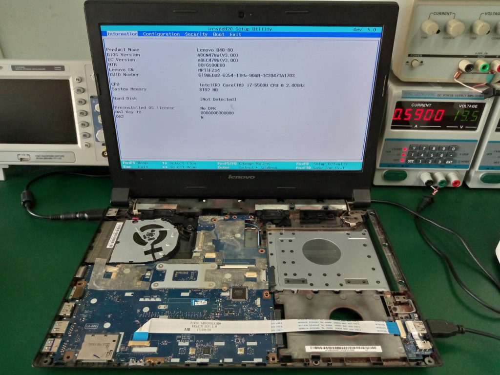 ซ่อมโน๊ตบุ๊ค LENOVO B40-80 เปิดไม่ติด