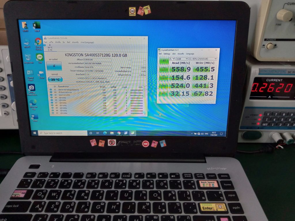 อัพเกรด ASUS X455LJ เปลี่ยน SSD