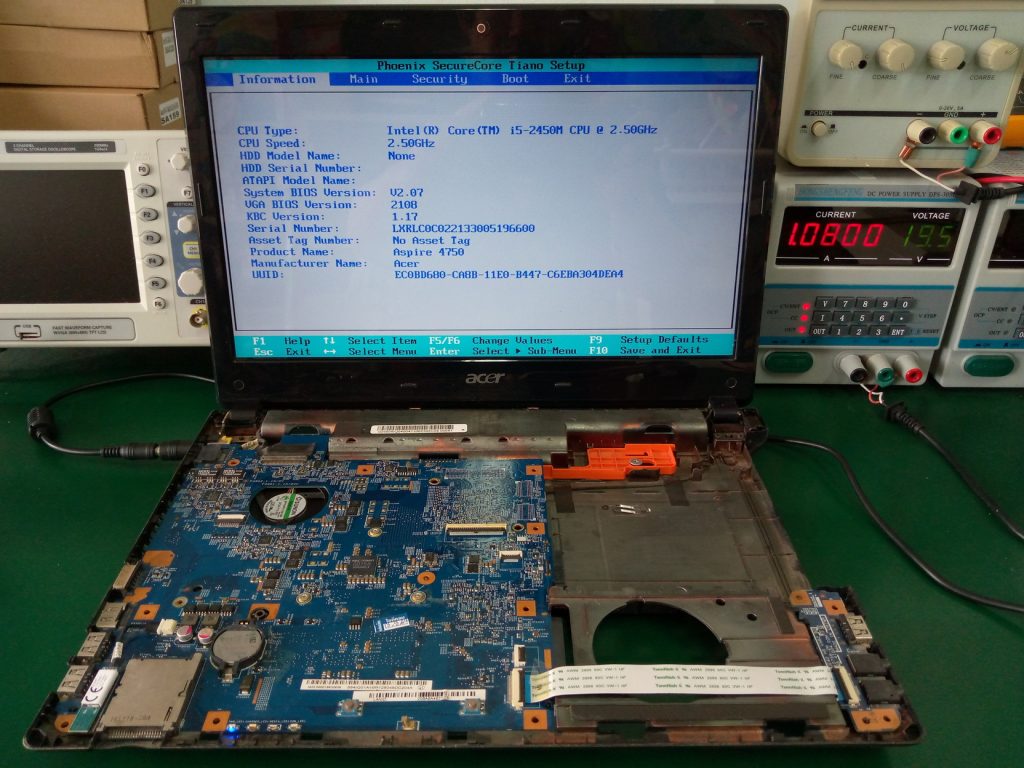 ซ่อมโน๊ตบุ๊ค ACER 4750Z เปิดไม่ติด