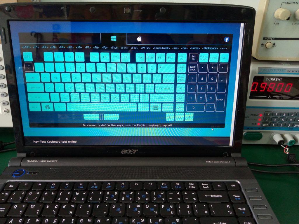 ACER 4740G เปลี่ยน Keyboard