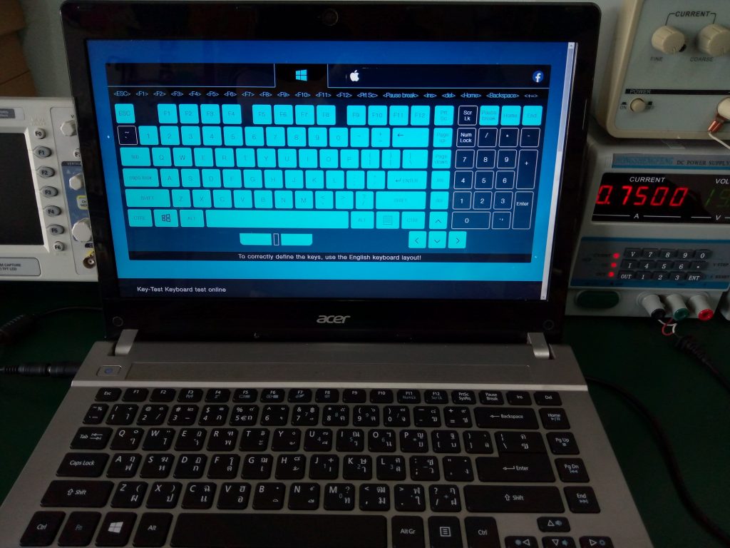 ACER V3-471 เปลี่ยน Keyboard