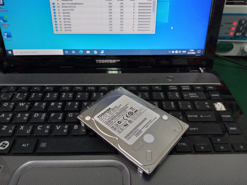 TOSHIBA L830 เปลี่ยน SSD
