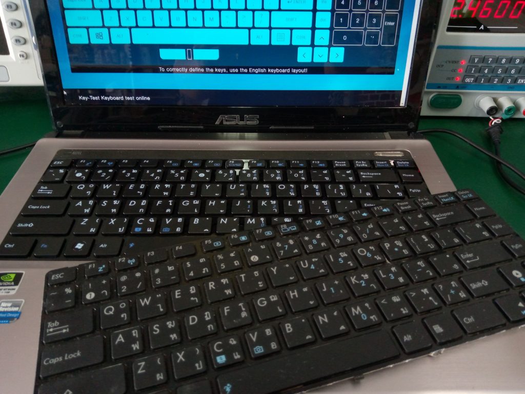 ASUS A43SV เปลี่ยน Keyboard