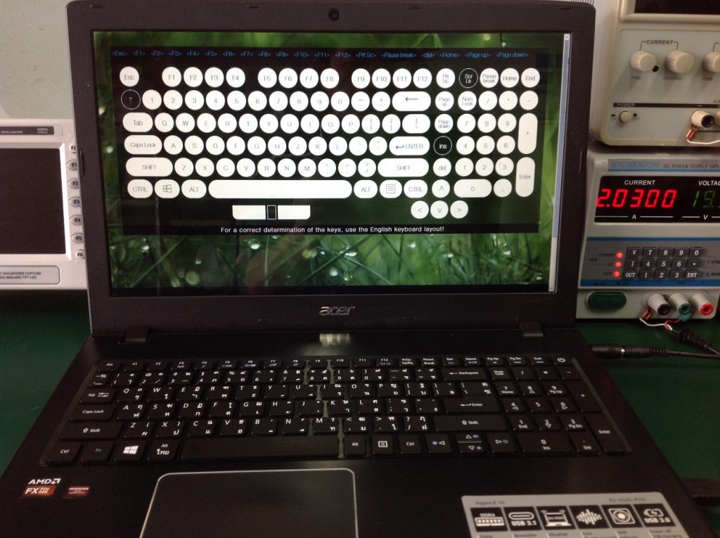 ACER E5-553G เปลี่ยน Keyboard Notebook