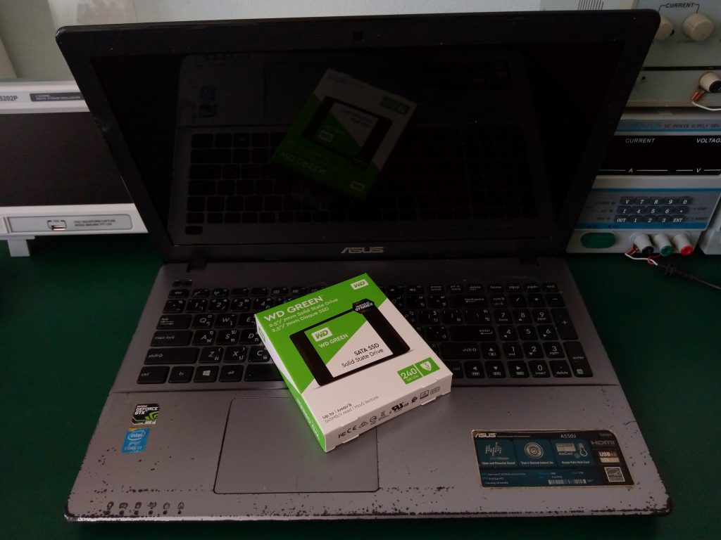 ASUS A550J เปลี่ยน SSD