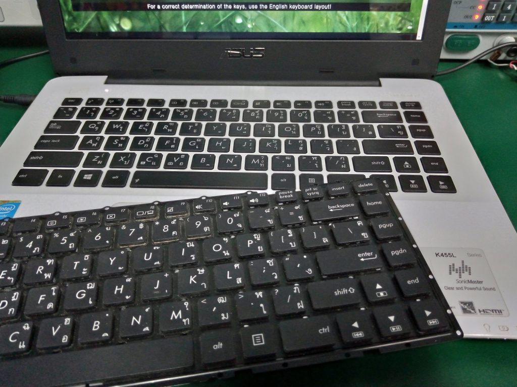 ASUS K455L เปลี่ยน Keyboard