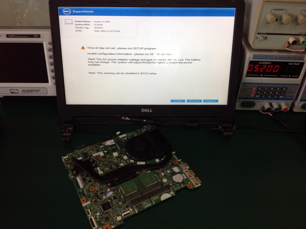 ซ่อมโน๊ตบุ๊ค DELL 3567 อาการเปิดไม่ติด