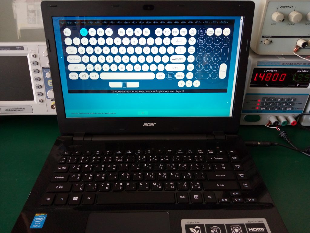 ACER E5-471 เปลี่ยน Keyboard