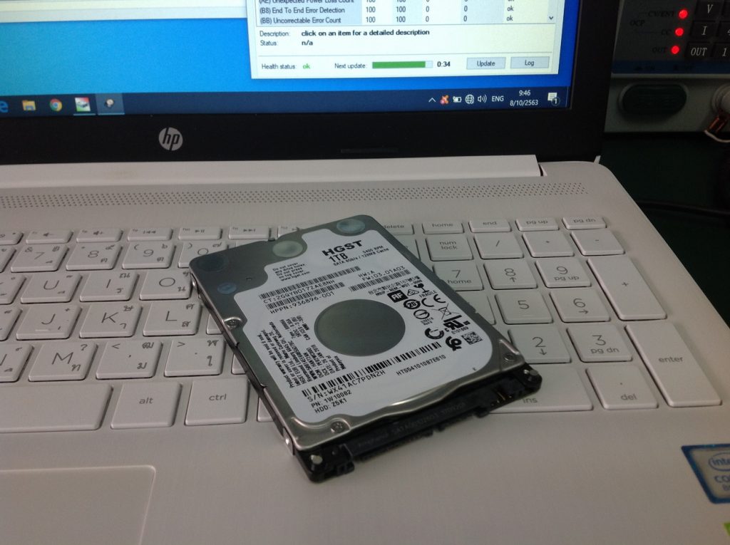 HP 15-da0025TX อัพเกรด SSD