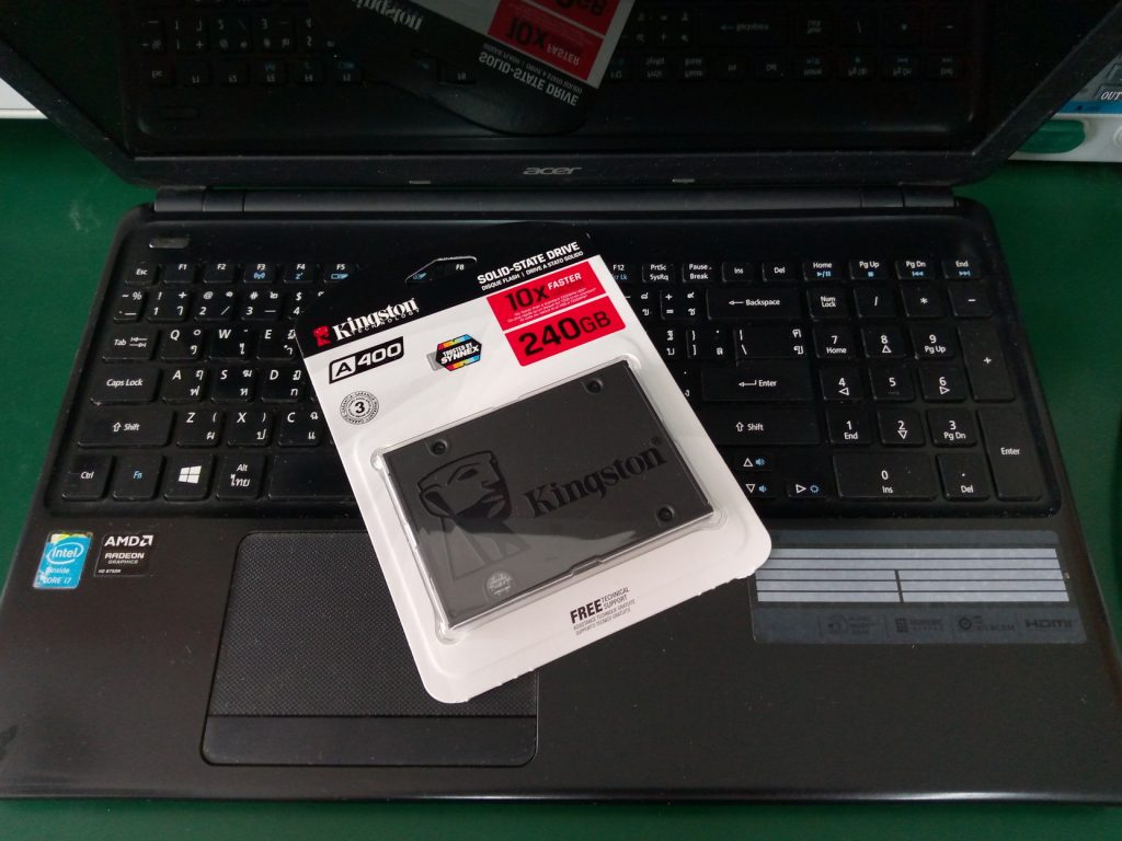 ACER E1-572G เปลี่ยน SSD