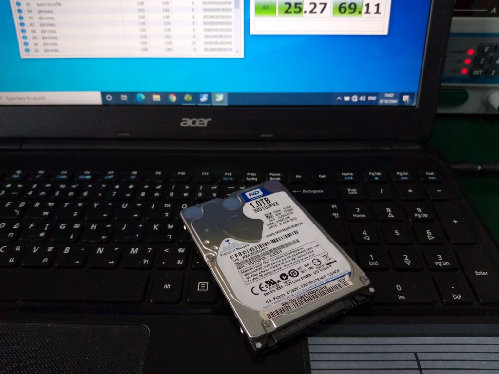 ACER E1-572G เปลี่ยน SSD