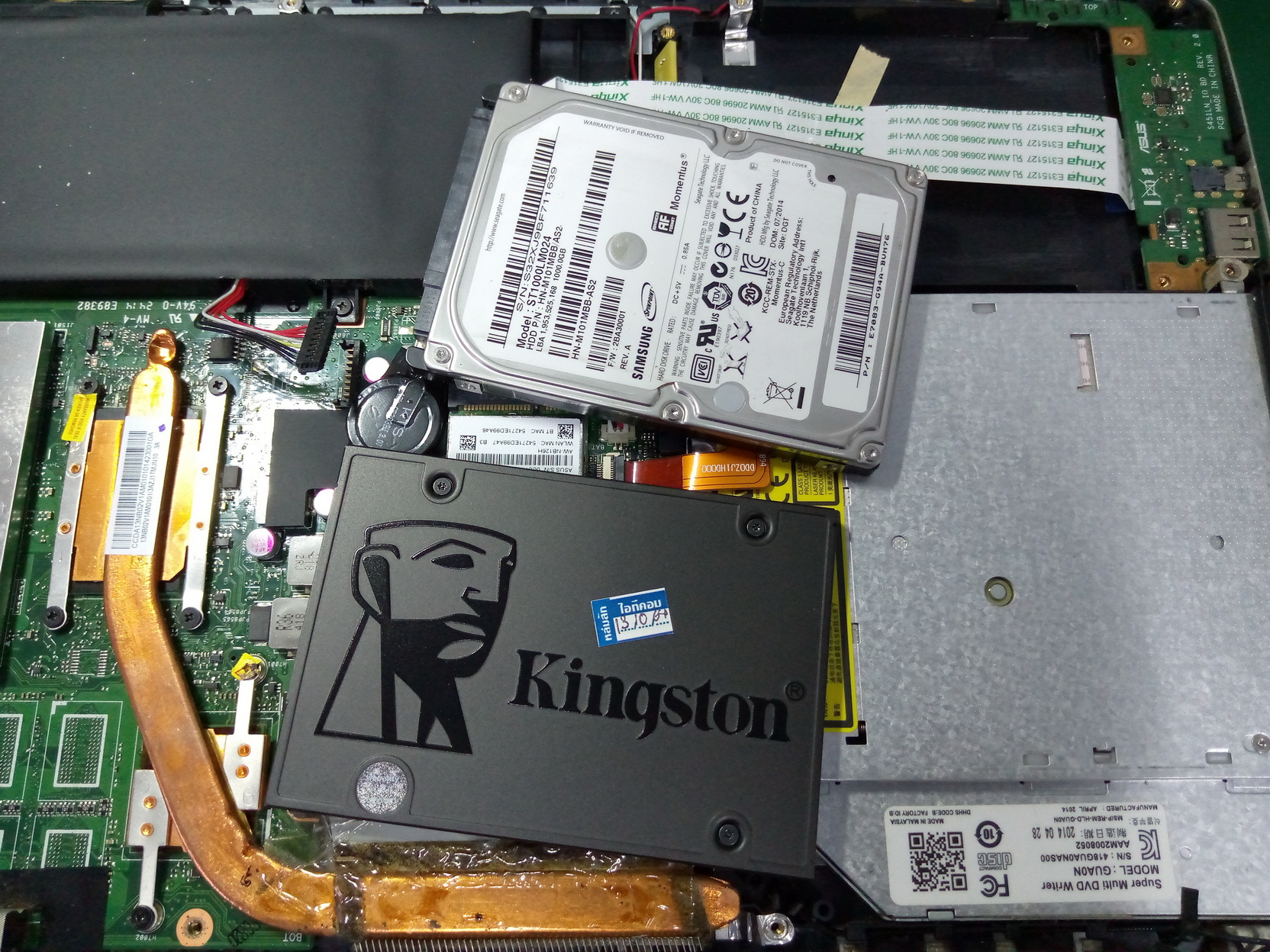 ASUS K451LN เปลี่ยน SSD